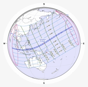 Solar Eclipse Path Map March - Solar Eclipse