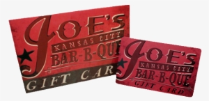 Joe's Kansas City Bar B Que Gift Card For Restaurant - Joe's Kansas City Bar-b-que