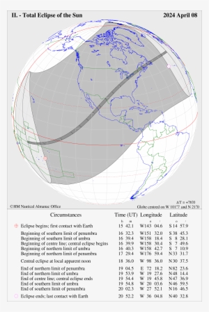 View Global Map And Circumstances - Solar Eclipse