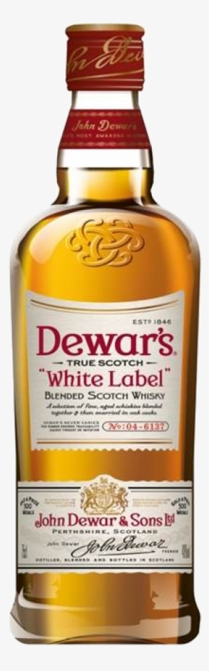 Dewars White Label Blended Scotch Whisky - White Label Whisky Png