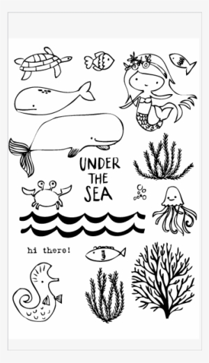 20134 Under The Sea Set - Flora & Fauna Under The Sea Clear Stamp Set