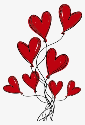 Love Hearts Sticker For Headboard - Corações Balão