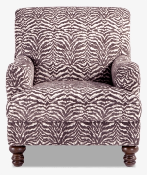 Cora Zebra Accent Chair - Greenhouse Design Fabric B2776 Musk