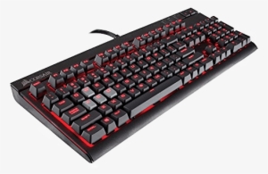 corsair strafe mechanical gaming keyboard, red led,