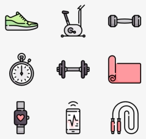 Gym Equipment Icons - Icon