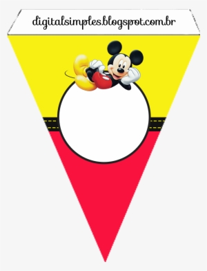 Banderines Para Imprimir Gratis - Busca I Encaixa. Som-hi, Mickey!