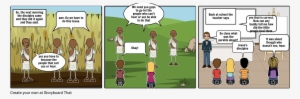 Parable About The Sower Weeds - Cartoon