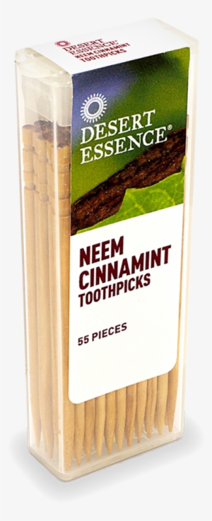 Desert Essence Cinnamint Neem Toothpicks - Desert Essence - Toothpicks Neem Cinnamint - 55 Pieces
