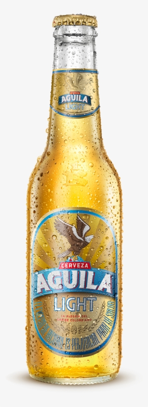 Botella De Aguila Light Cerveza Colombiana - Cerveza Aguila Light Png