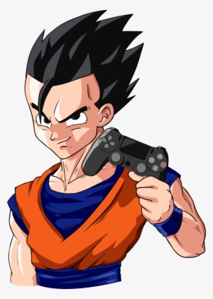 Ultimate Gohan Holding Ps Controller By Blastycone - Gohan Fortnite