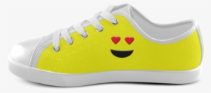 Emoticon Heart Smiley Canvas Kid's Shoes - Shoe