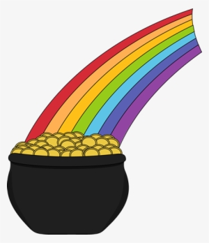 A Pot Of Gold - Pot Of Gold With Rainbow
