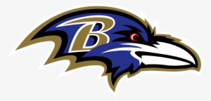 Drawn Raven Scary - Ravens Football Logo
