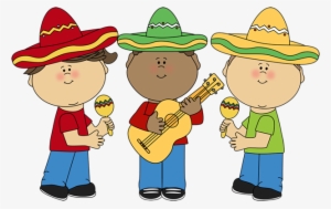 Mexican Clip Art Of Kids - Cinco De Mayo Kids Clipart