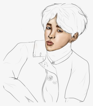Jimin Wip By Dab Png Freeuse - Drawing