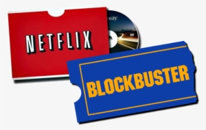 Blobkbuster Vs Netflix Logo - Graphic Design