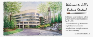 Jill's Watercolor Paintings And Prints Are Widely Collected - Headquarters Of Chick Fil