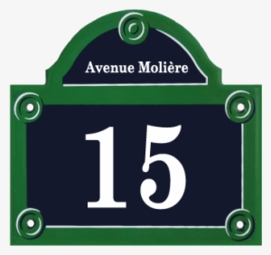French Enamel Street Sign Of Paris - Rue Molière, Paris - France Rectangle Magnet
