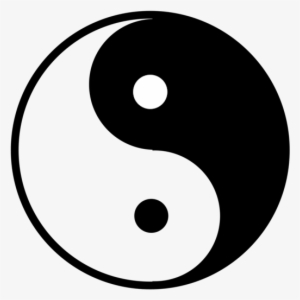 Good And Evil Yin And Yang Drawing - Logo Del Bien Y El Mal