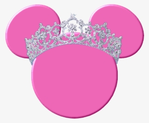 Crown Clipart Minnie - Pink Minnie Mouse Head Clip Art