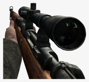 Kar98k Sniper Scope Cod2 - Call Of Duty Ww2 Sniper Png