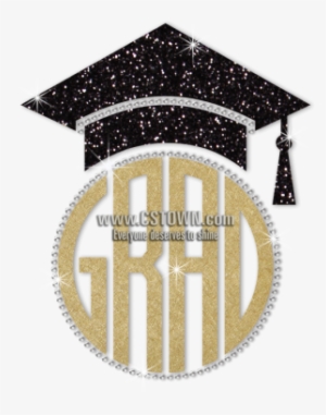 Wholesale Glitter Grad Cap Diamante Design - Glitter Graduation Cap