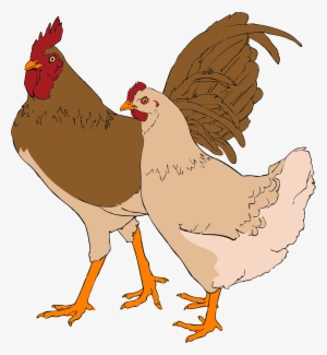File Rooster And Svg Wikimedia Commons Open - Chicken And Rooster Clipart