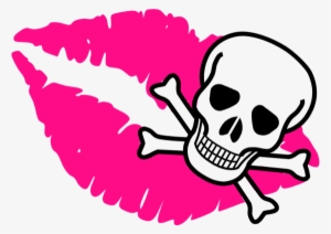 Skull And Bones Clipart Free Download Best Skull And - Pink Skull Clip Art