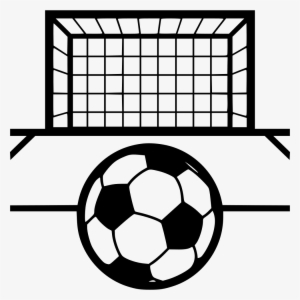Soccer Goal Vector - Black And White Soccer Goal Clipart