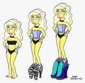 Lady Gaga Zebra Shoes - Les Simpson Lady Gaga