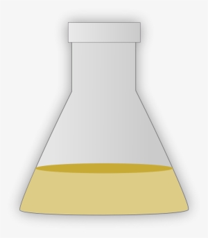 Bacterial Culture Flask Cartoon