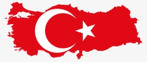 Flag-map Of Turkey - Turkey Flag And Map