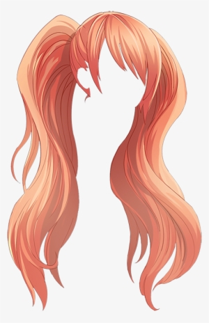 Vector Transparent Download Drawing On Hair - Anime Girl Hair Png