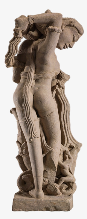 <em>celestial Woman Undressed By A Monkey</em>, Central - Gods, Guardians, And Lovers: Temple Sculptures From