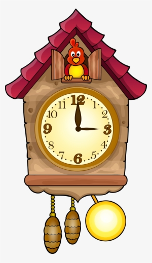 Cute Cuckoo Clock Png Clip Art Png Stock - Reloj Cucu Animado