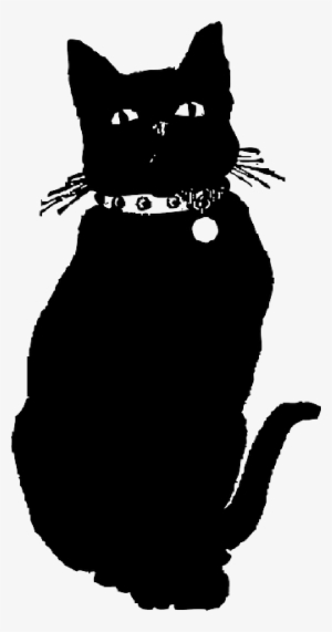 Drawn Black Cat - Black Cat Gif Png