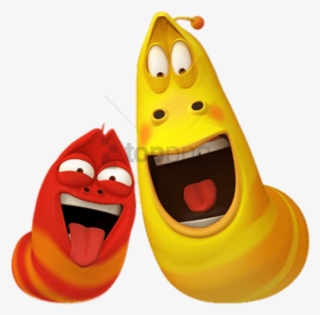Larva Red And Yellow Funny Faces Png - Larva Yellow And Red