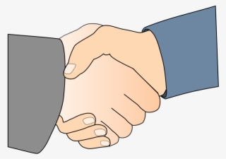 Handshake With Border Clipart Png - People Shaking Hands Clip Art
