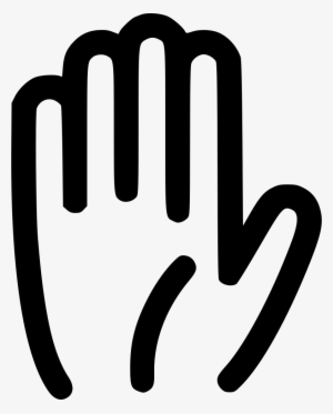 Hand Stop Palm Highfive Fingers Comments - Stop Hand White Png