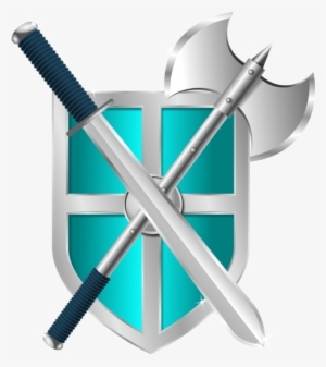 Sword - Sword Battle Axe Shield Clipart
