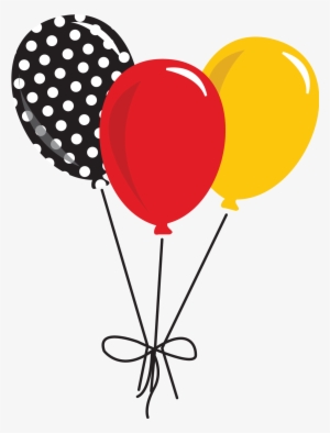 Mickey Mouse Banner Png Graphic Library Download - Minnie Mouse Balloons Png