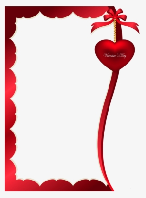 Valentines Day Decorative Ornament For Frame Png Clipart - Valentine Day Frame Png