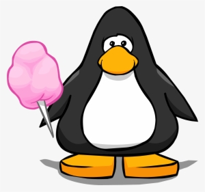 Pink Cotton Candy From A Player Card - Penguin From Club Penguin