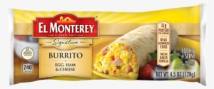 Click To Zoom - El Monterey Signature Burrito, Egg, Sausage, Cheese