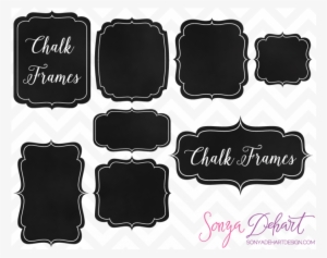 Blackboard Clipart Frame Pencil And In Color Blackboard - Chalkboard Frame Png Free