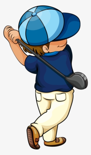 Фотки Golf Clip Art, Men's Cards, Golf Cards, Sports - Cartoon Golfer Transparent Background