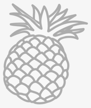Small - Outline Image Of Pineapple
