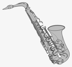 Saxophone Clipart Small - Silver Saxophone Png