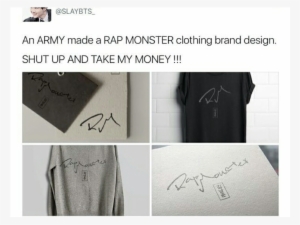 Rap Monster Clothing Line