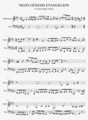 Neon Genesis Evangelion Sheet Music 1 Of 5 Pages - We Are Number One Trombone